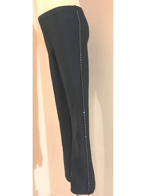 Rhinestones pattern - thin long line on pants / leg