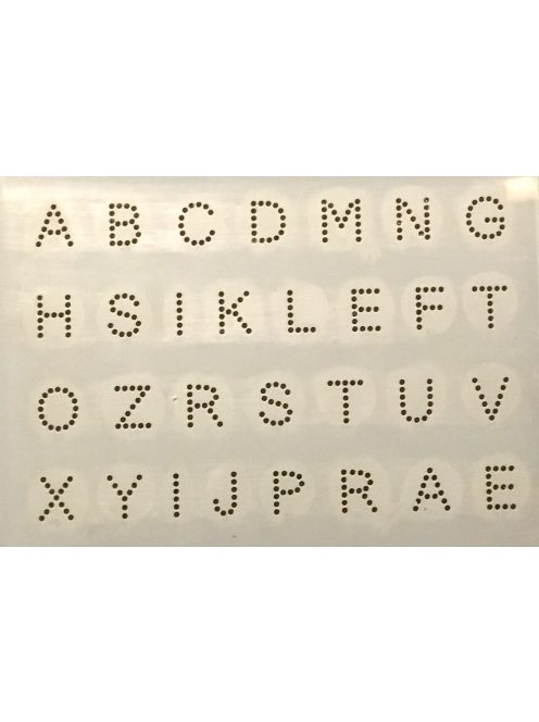 Rhinestones pattern - letter 2.5 cm