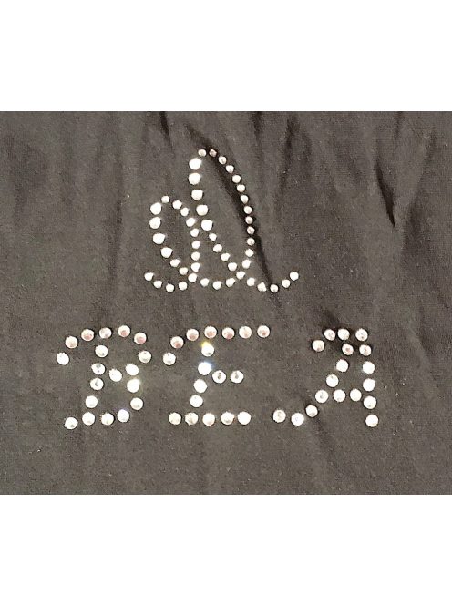 Rhinestones pattern - letter 2.5 cm