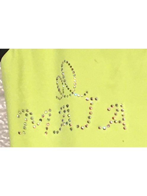 Rhinestones pattern - letter 2.5 cm