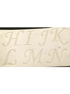 Strassz - betű dőlt 5.5 cm