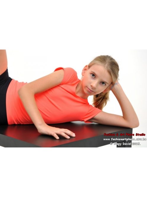 Short sleeves T-shirt neon orange