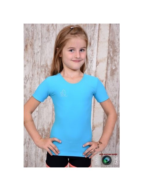 Short sleeves T-shirt turquoise green