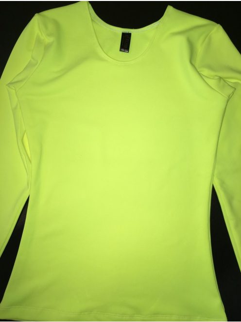 Long sleeves T-shirt neon yellow