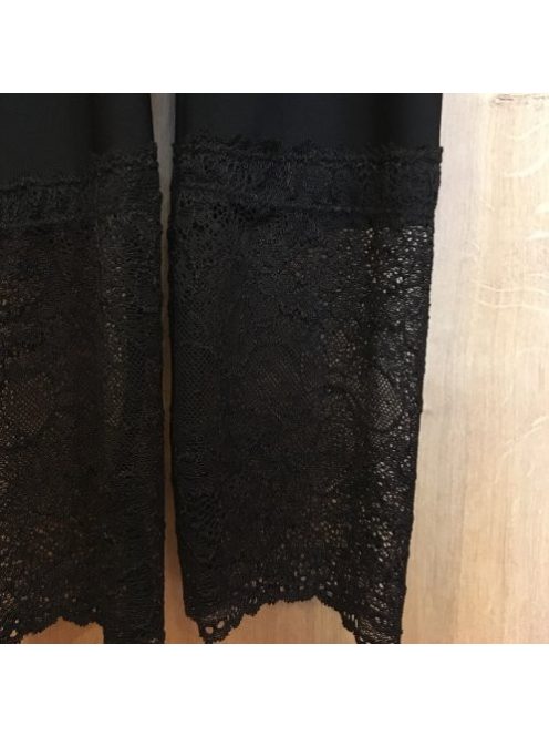 3/4 leggings black with lace