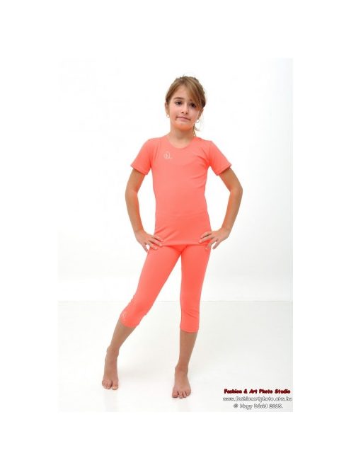 3/4 leggings neon orange