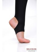 Long leggings open heel knee insert black