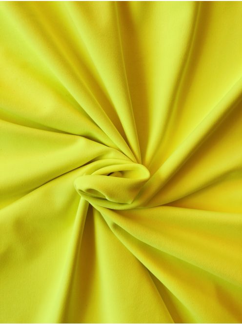 Magasderekú lyukas sarkú hosszúnadrág fitnesz anyagból neon citrom