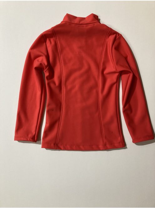 Figure skating jacket fluffy outside coral red